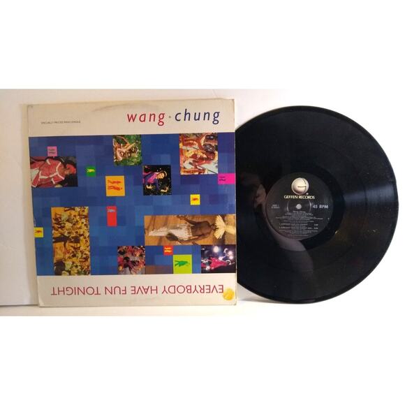 Wang Chung Everybody Have Fun Tonight 12" Vinyl EP Record New Wave Synth-Pop Hit - Picture 1 of 4